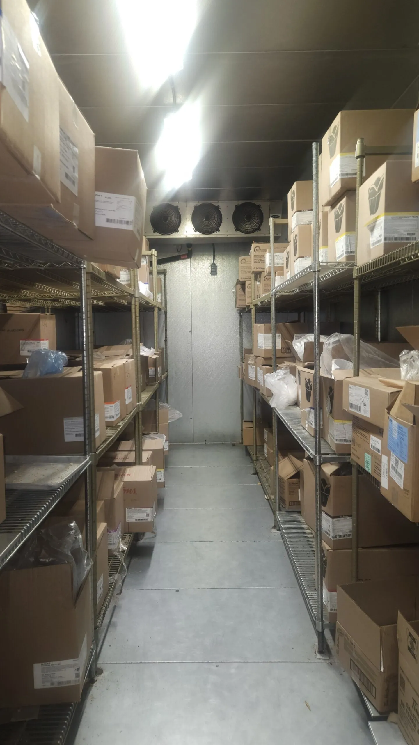 Commercial walk-in freezer box