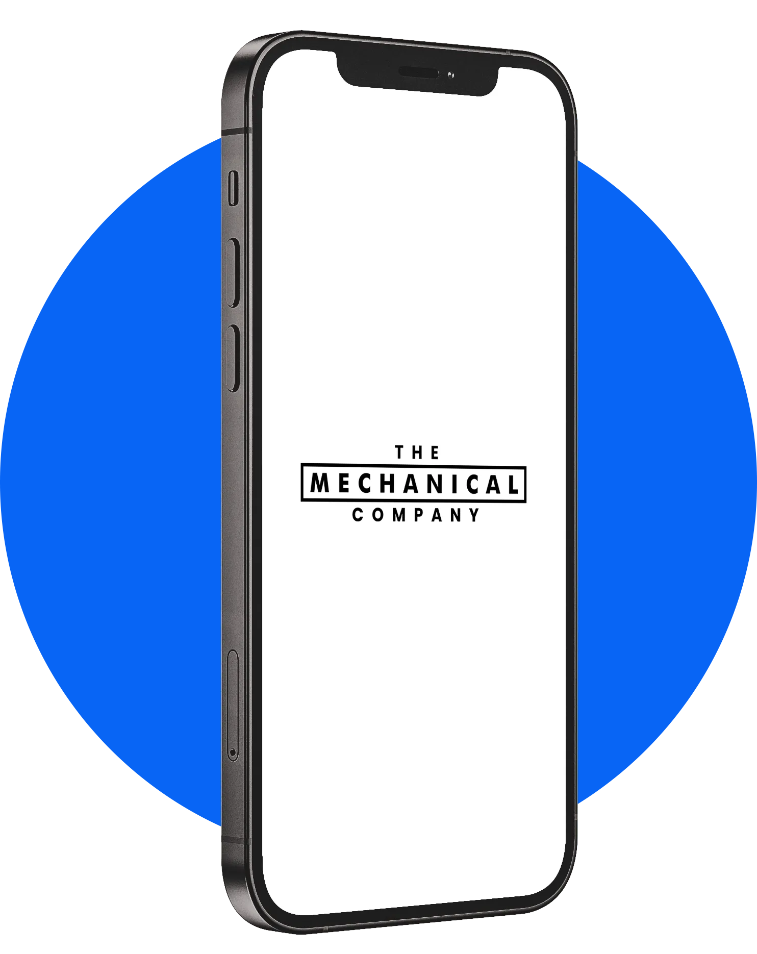 The Mechanical Company maintenance management app shown on a phone